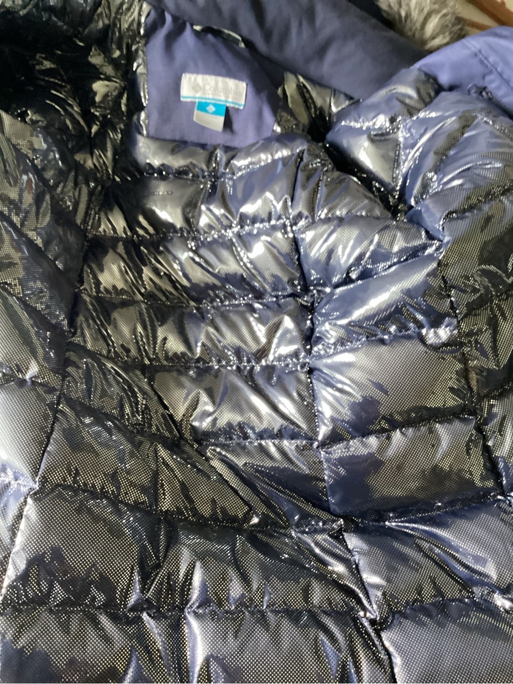 Columbia Omni-heat long winter parka faux fur hood - Picture 6 of 15